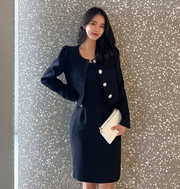 Leviel Puff Tweed Jacket